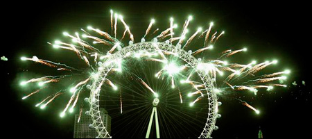 New Year's Eve in London - fireworks